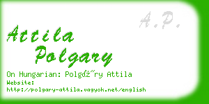 attila polgary business card